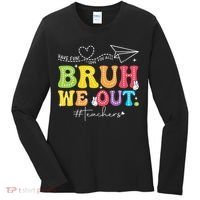 Retro End Of School Year Teacher Summer Bruh We Out Women's Long Sleeve Shirt thumb 0