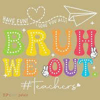 Retro End Of School Year Teacher Summer Bruh We Out Mousepad thumb 1