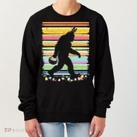 Retro Easter Outfit Pajamas Bigfoot Sasquatch Easter Gift Women's Sweatshirt thumb 0