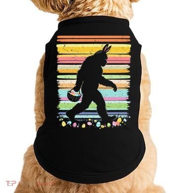 Retro Easter Outfit Pajamas Bigfoot Sasquatch Easter Gift Doggie Tank