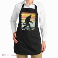 Retro Easter Outfit Pajamas Bigfoot Sasquatch Easter Gift Apron thumb 2