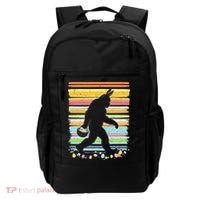 Retro Easter Outfit Pajamas Bigfoot Sasquatch Easter Gift Backpack thumb 0