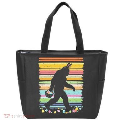 Retro Easter Outfit Pajamas Bigfoot Sasquatch Easter Gift Tote Bag