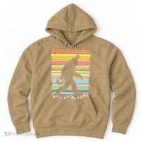 Retro Easter Outfit Pajamas Bigfoot Sasquatch Easter Gift Hoodie thumb 0