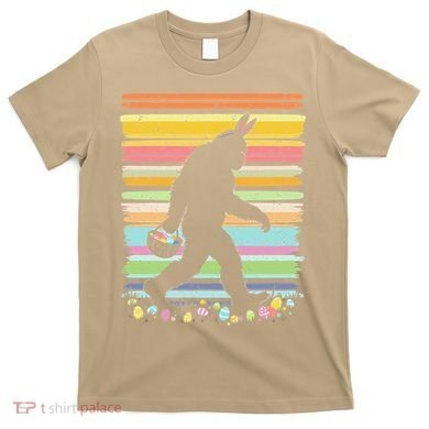 Retro Easter Outfit Pajamas Bigfoot Sasquatch Easter Gift T-Shirt