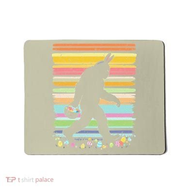 Retro Easter Outfit Pajamas Bigfoot Sasquatch Easter Gift Mousepad