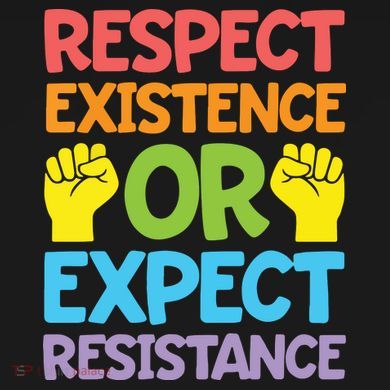 Respect Existence Or Expect Resistance Ornament