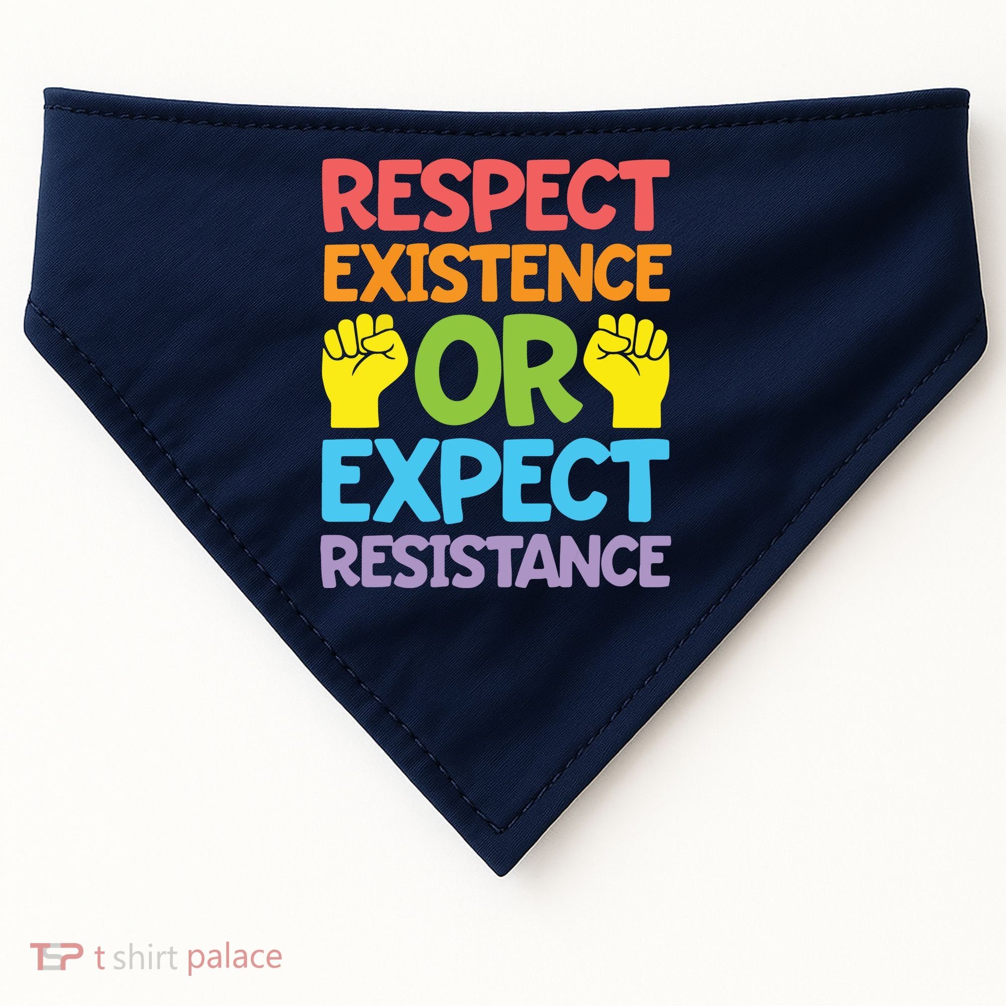 Respect Existence Or Expect Resistance USA-Made Doggie Bandana