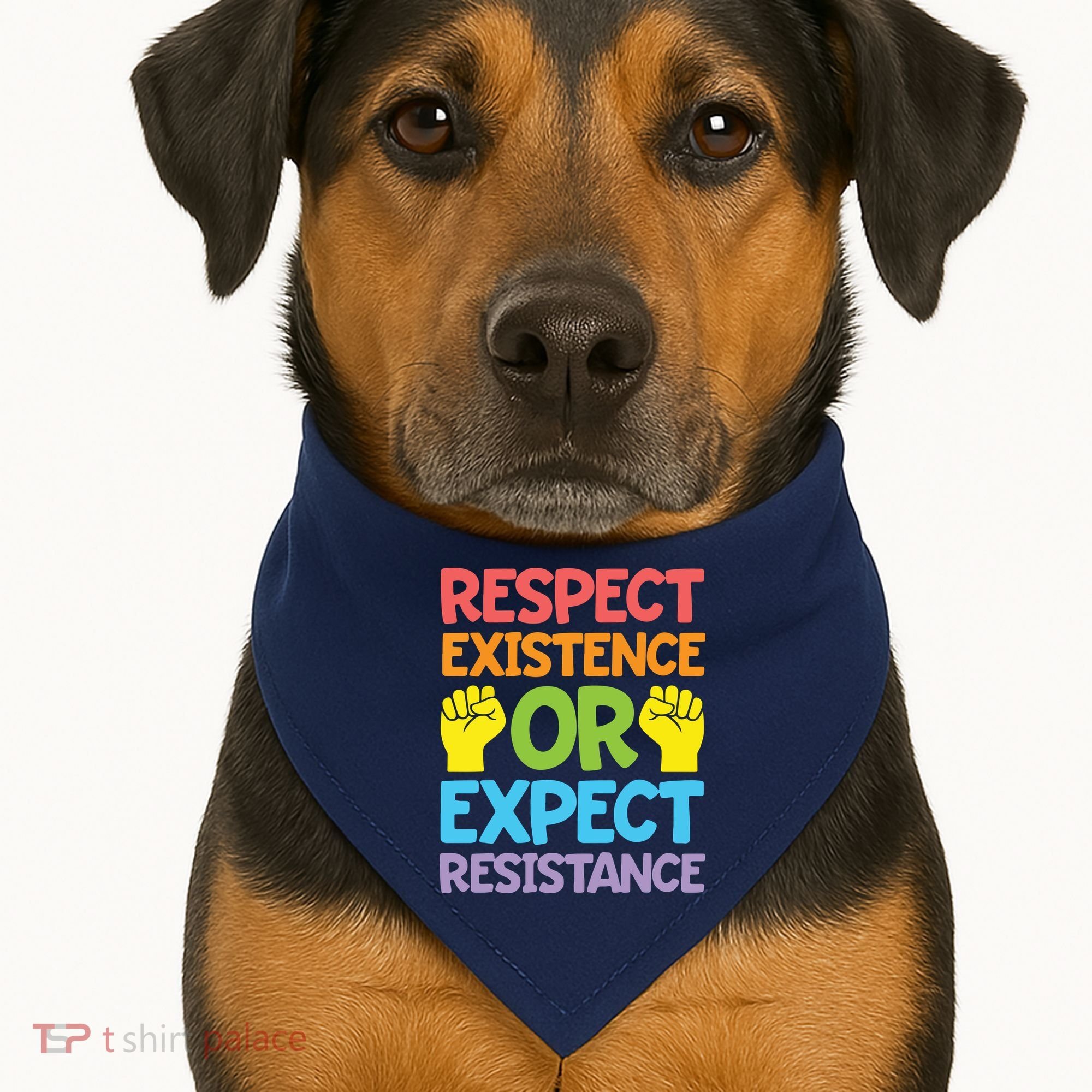Respect Existence Or Expect Resistance USA-Made Doggie Bandana