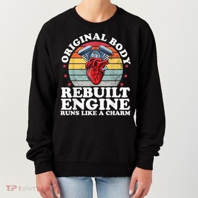 Rebuilt Engine Open Heart Surgery Recovery Survivor Men Gift Women's Sweatshirt