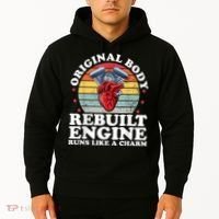 Rebuilt Engine Open Heart Surgery Recovery Survivor Men Gift Hoodie thumb 2