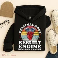 Rebuilt Engine Open Heart Surgery Recovery Survivor Men Gift Hoodie thumb 4