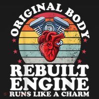 Rebuilt Engine Open Heart Surgery Recovery Survivor Men Gift Sweatshirt thumb 3