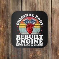Rebuilt Engine Open Heart Surgery Recovery Survivor Men Gift Coaster thumb 0
