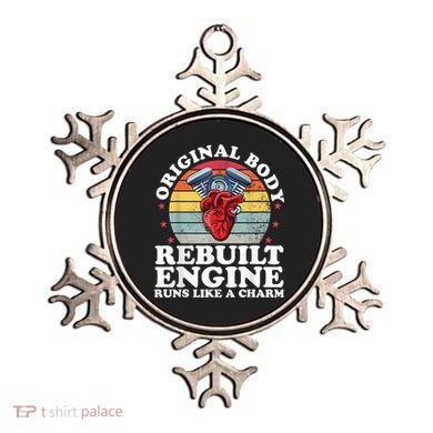 Rebuilt Engine Open Heart Surgery Recovery Survivor Men Gift Ornament
