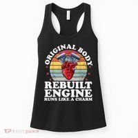Rebuilt Engine Open Heart Surgery Recovery Survivor Men Gift Women's Tank Top thumb 0