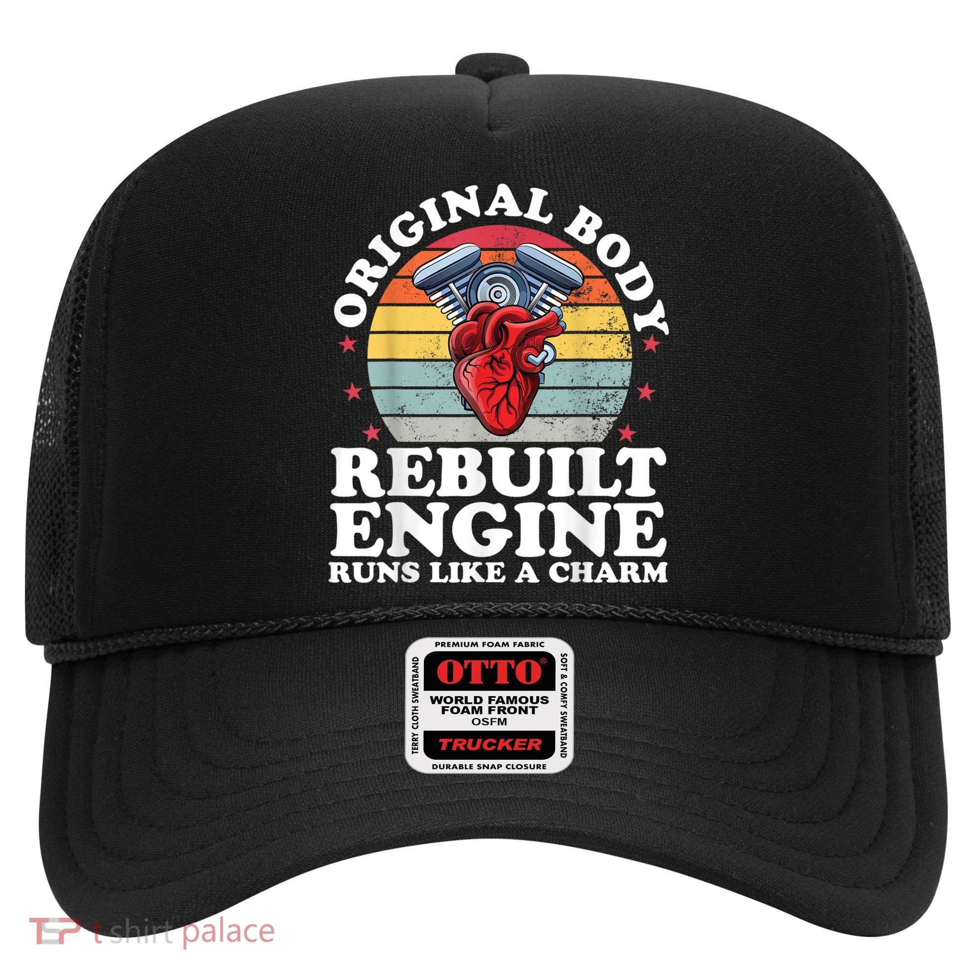 Rebuilt Engine Open Heart Surgery Recovery Survivor Men Gift Hat