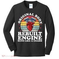 Rebuilt Engine Open Heart Surgery Recovery Survivor Men Gift Kids Long Sleeve Shirt thumb 0