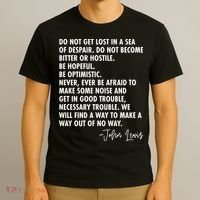 Rep John Lewis Quote RIP Tribute T-Shirt thumb 3