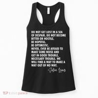Rep John Lewis Quote RIP Tribute Women's Tank Top thumb 0