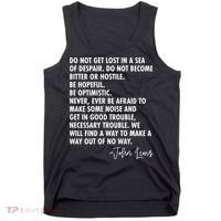 Rep John Lewis Quote RIP Tribute Tank Top thumb 0