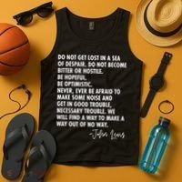 Rep John Lewis Quote RIP Tribute Tank Top thumb 4