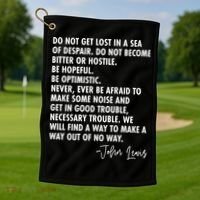 Rep John Lewis Quote RIP Tribute Golf Towel thumb 1