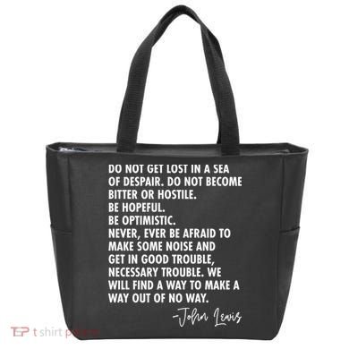 Rep John Lewis Quote RIP Tribute Tote Bag
