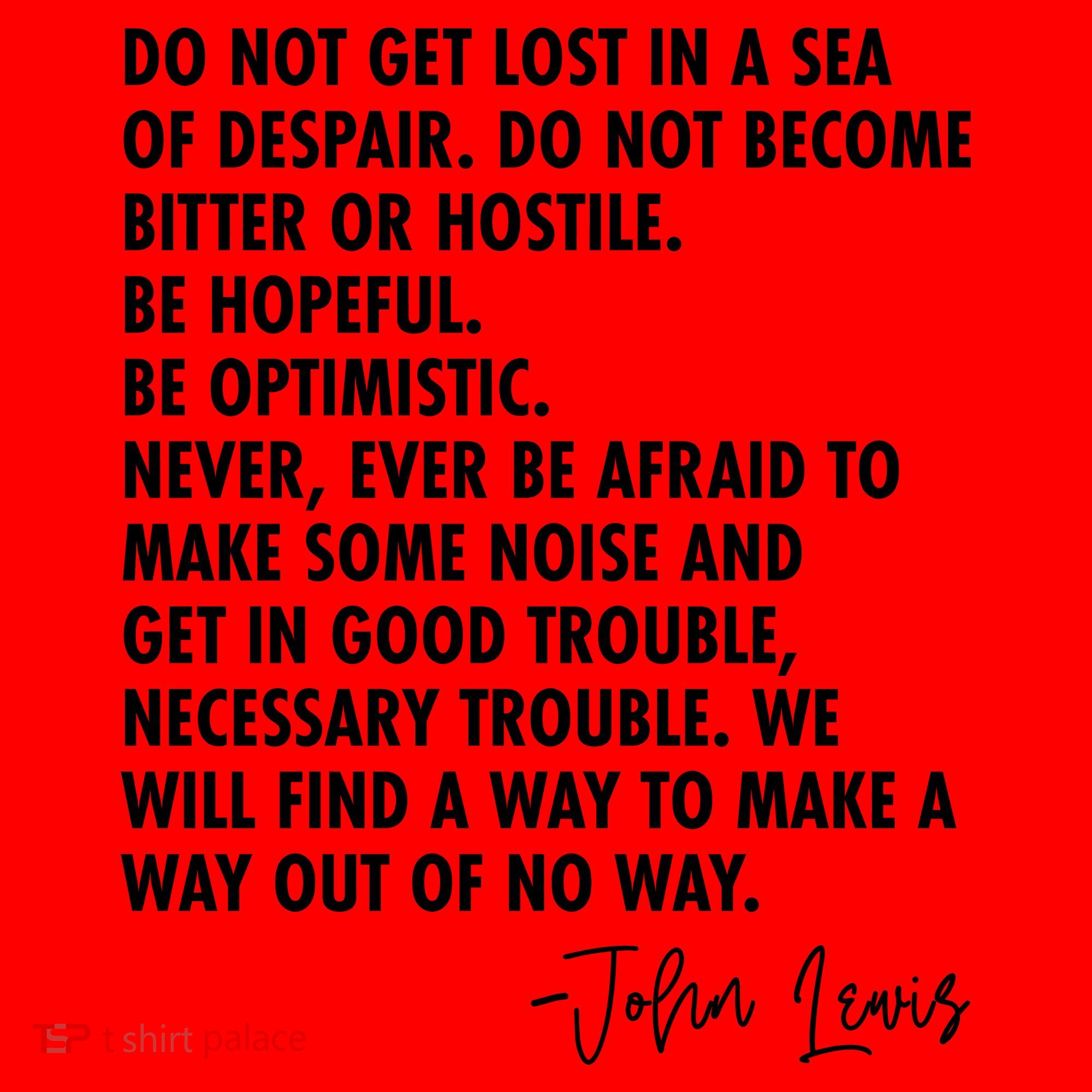 Rep John Lewis Quote RIP Tribute Santa Hat