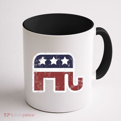 Republican Elephant Political Party Coffee Mug back