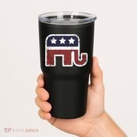 Republican Elephant Political Party Tumbler thumb 2
