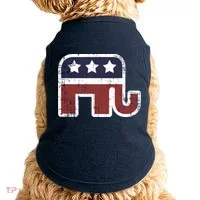 Republican Elephant Political Party Doggie Tank thumb 0