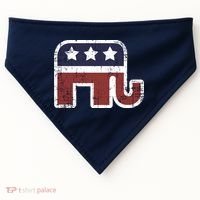 Republican Elephant Political Party USA-Made Doggie Bandana thumb 0