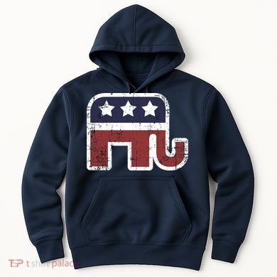 Republican Elephant Political Party Hoodie