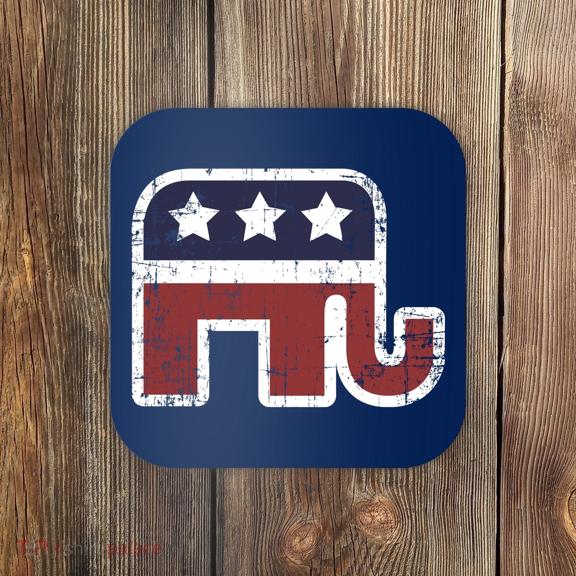Republican Elephant Political Party Coaster