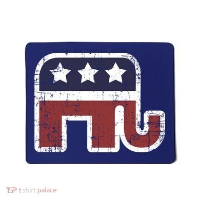 Republican Elephant Political Party Mousepad