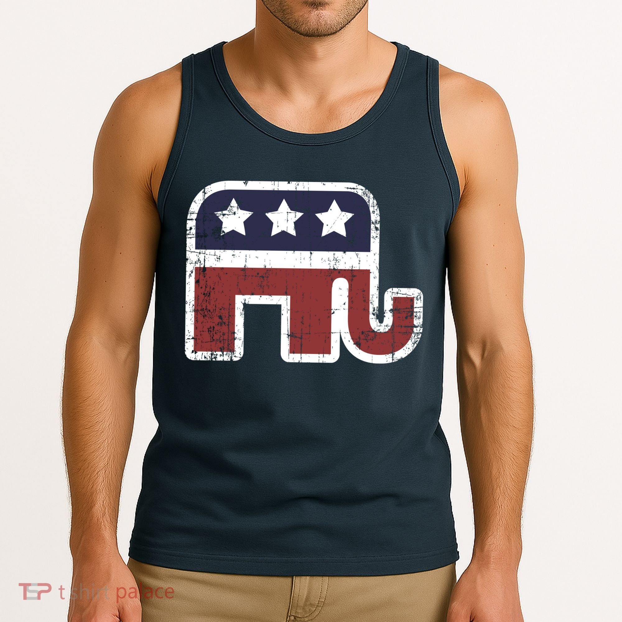 Republican Elephant Political Party Tank Top