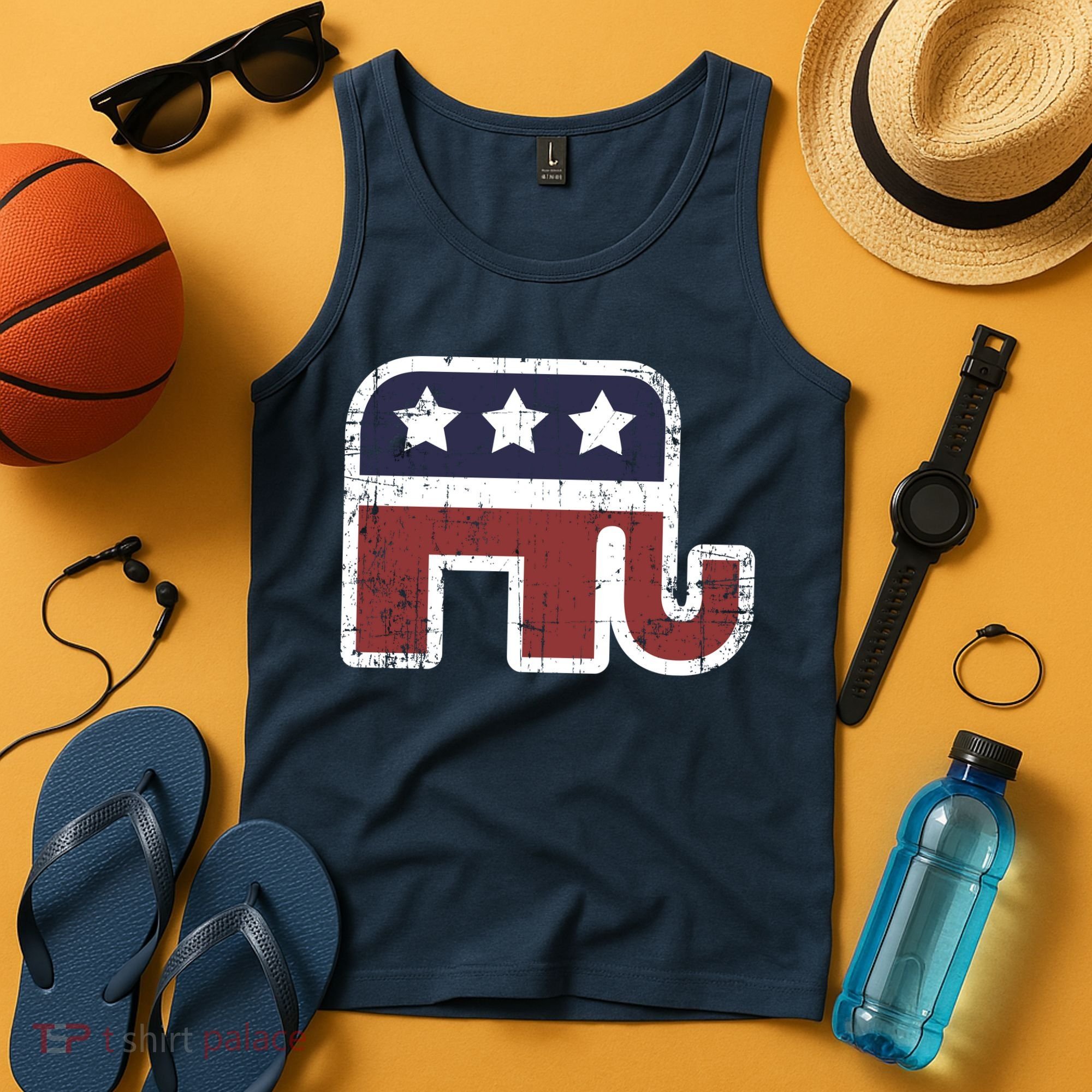 Republican Elephant Political Party Tank Top