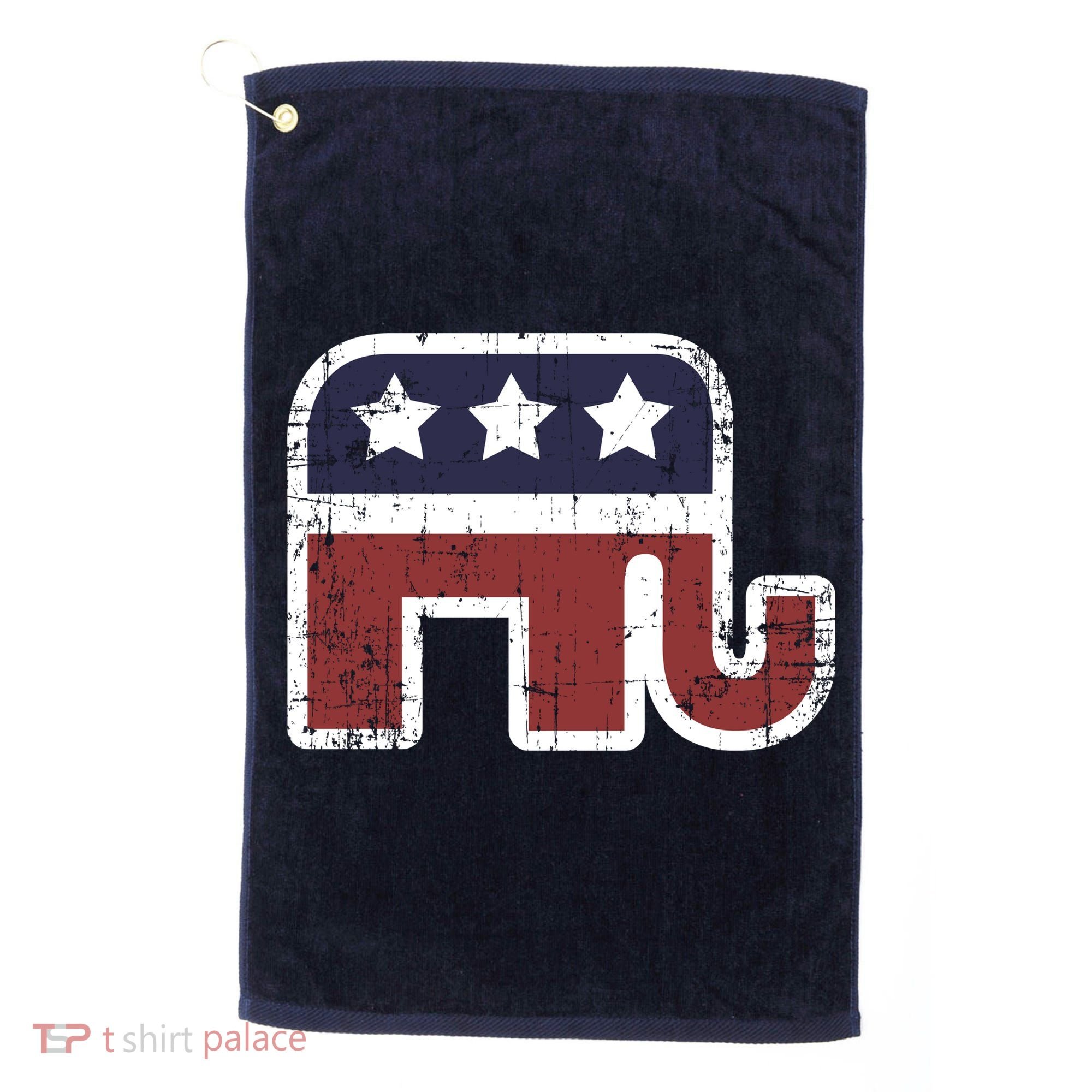 Republican Elephant Political Party Golf Towel