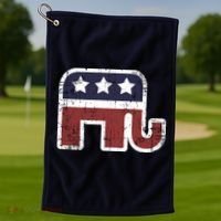 Republican Elephant Political Party Golf Towel thumb 1