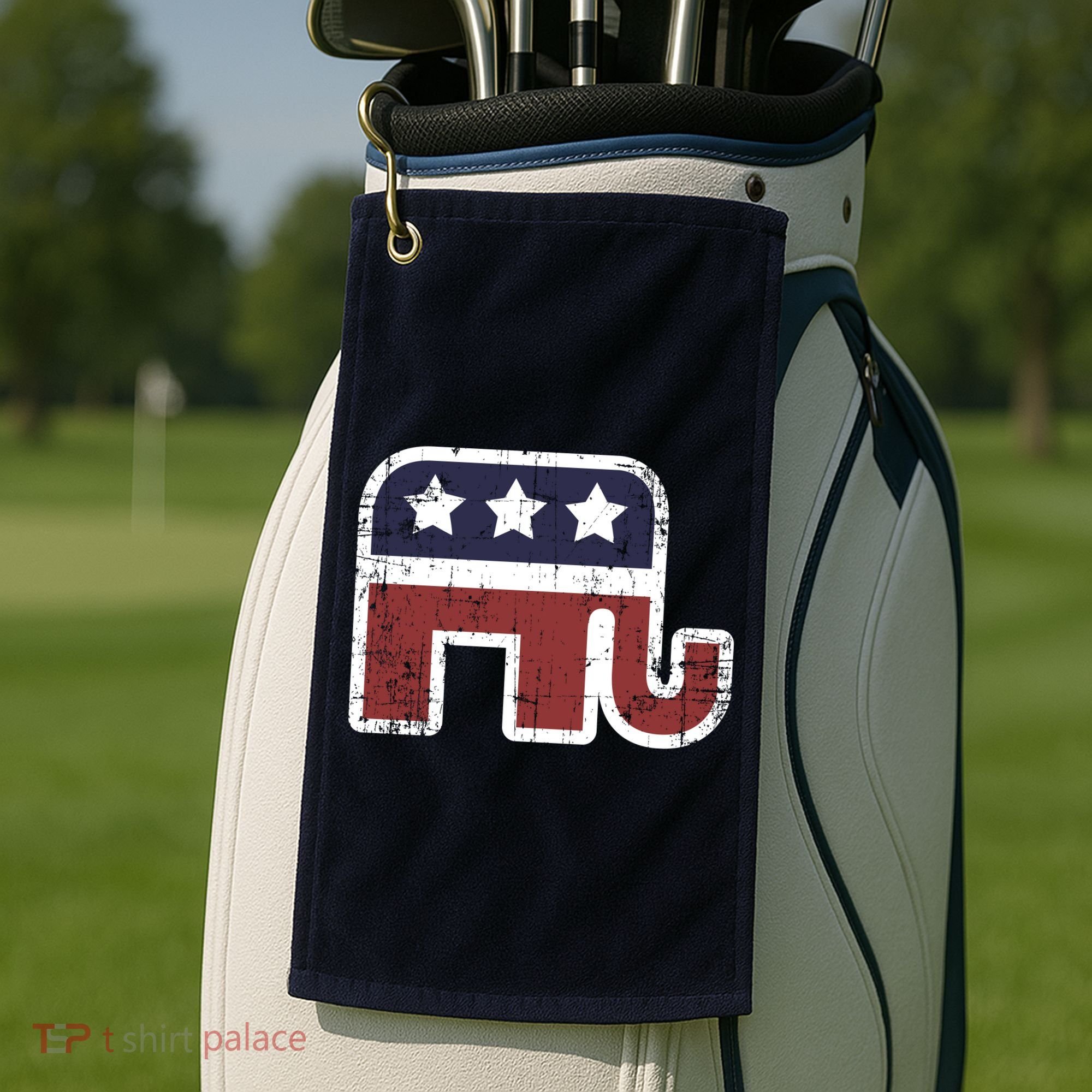 Republican Elephant Political Party Golf Towel