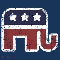 Republican Elephant Political Party Golf Towel thumb 3