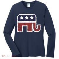 Republican Elephant Political Party Women's Long Sleeve Shirt thumb 0