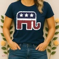 Republican Elephant Political Party Women's T-Shirt thumb 2