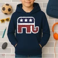 Republican Elephant Political Party Kids Hoodie thumb 2