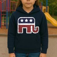Republican Elephant Political Party Kids Hoodie thumb 3