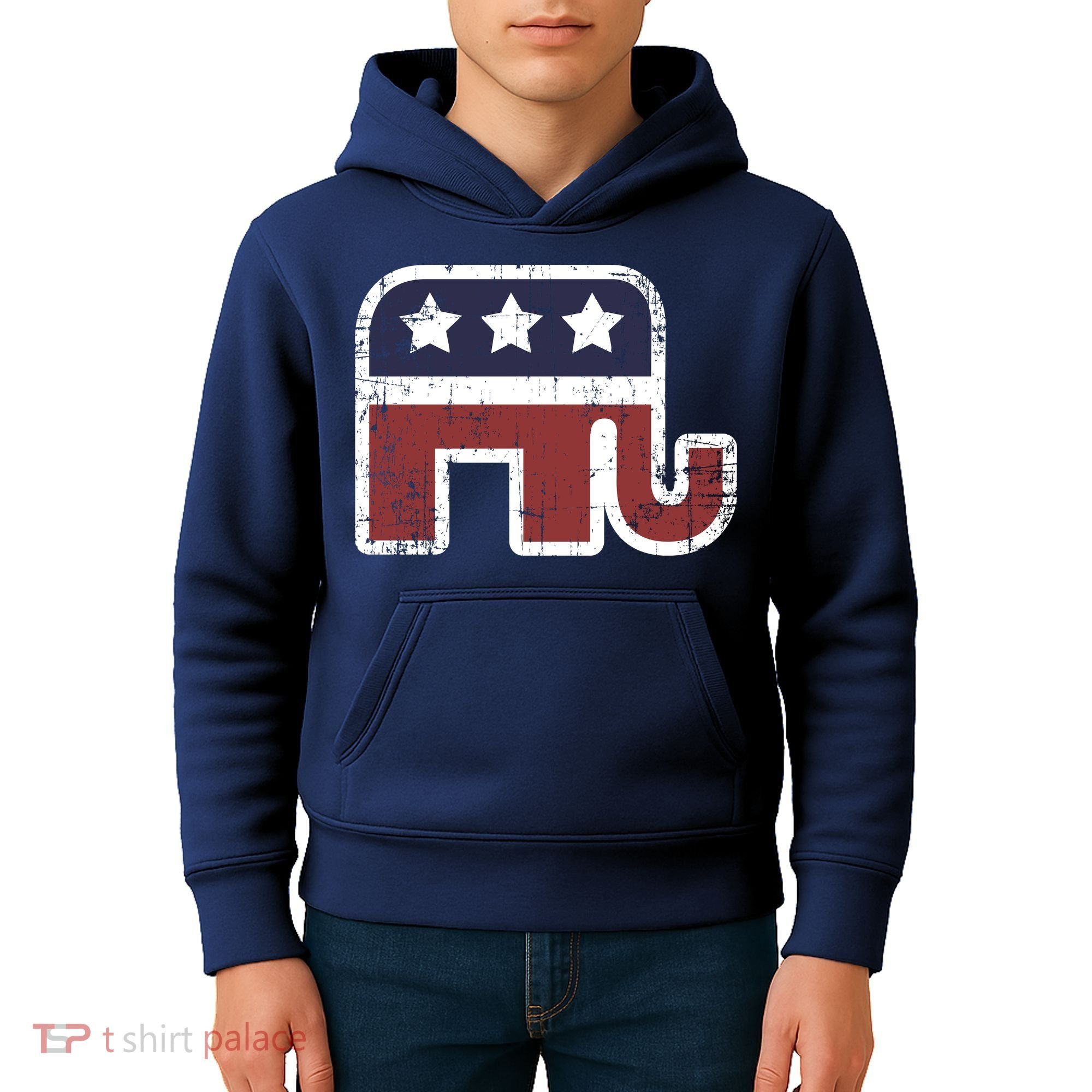 Republican Elephant Political Party Kids Hoodie