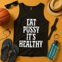 Rockstar Eat Pussy ItS Healthy Tank Top thumb 4