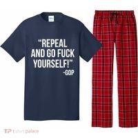 Repeal and Go Fuck Yourself GOP on Obama Care Pajama Set thumb 0