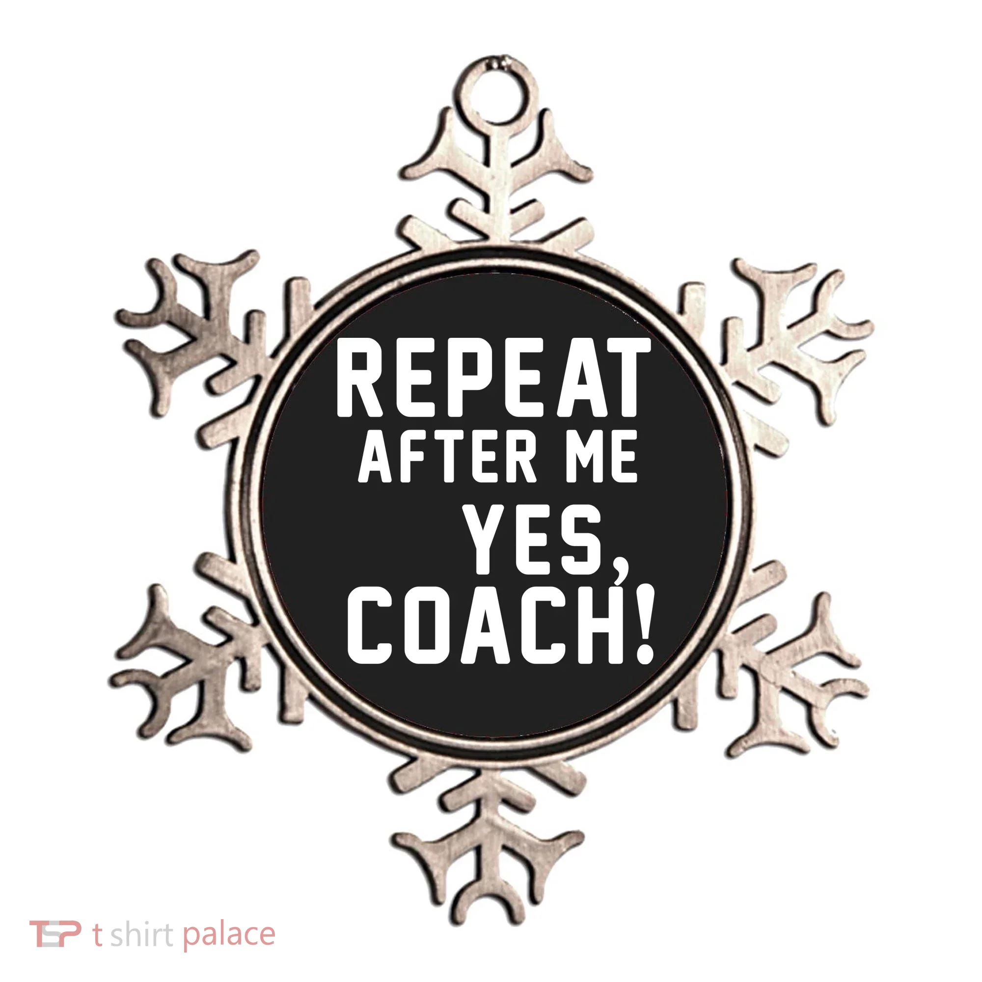 Repeat After Me Yes Coach Ornament